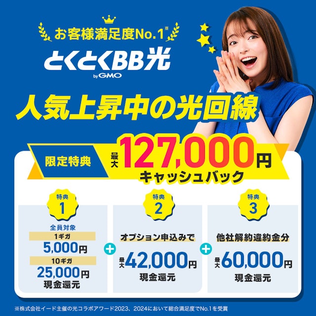 とくとくBB光 2枚目