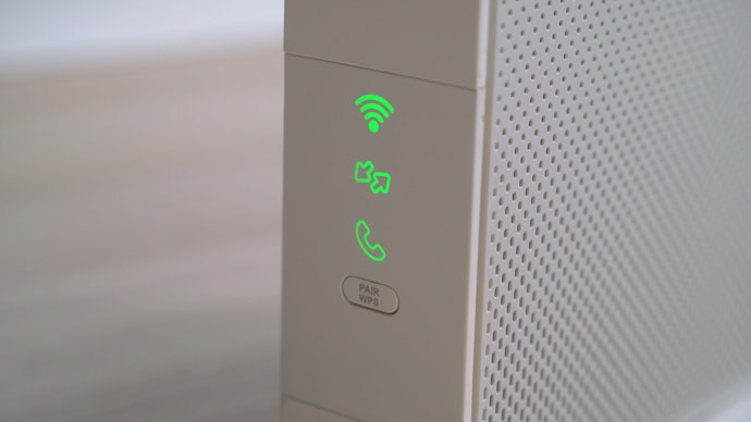 ルーターなどのランプの色をチェック