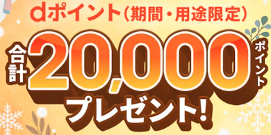 20,000ptプレゼントキャンペーンは対象外なので気をつけて