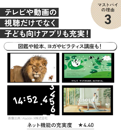 理由③:大人も子どもも楽しめる!幅広いアプリのラインアップ