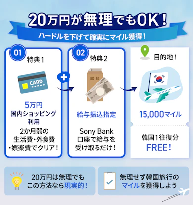【注目】利用額20万円が厳しいときは、「5万円+給与振込」もアリ