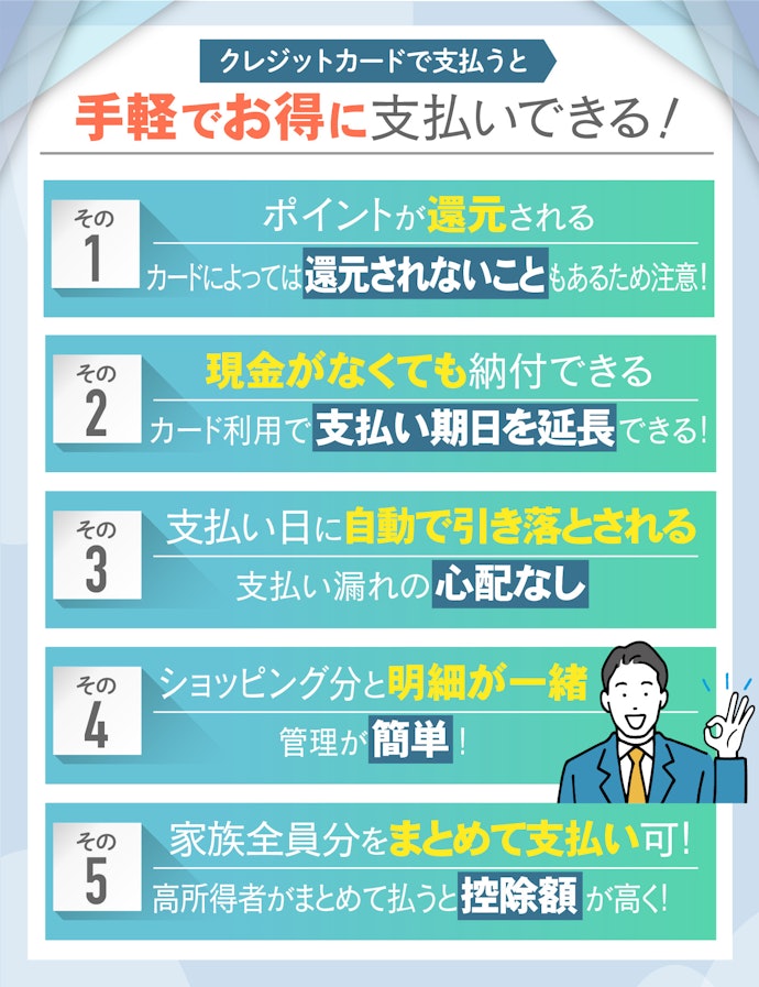 国民年金をクレジットカードで払うメリット