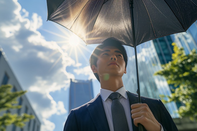 男性が日傘をさすと気持ち悪いと感じる人は少数派