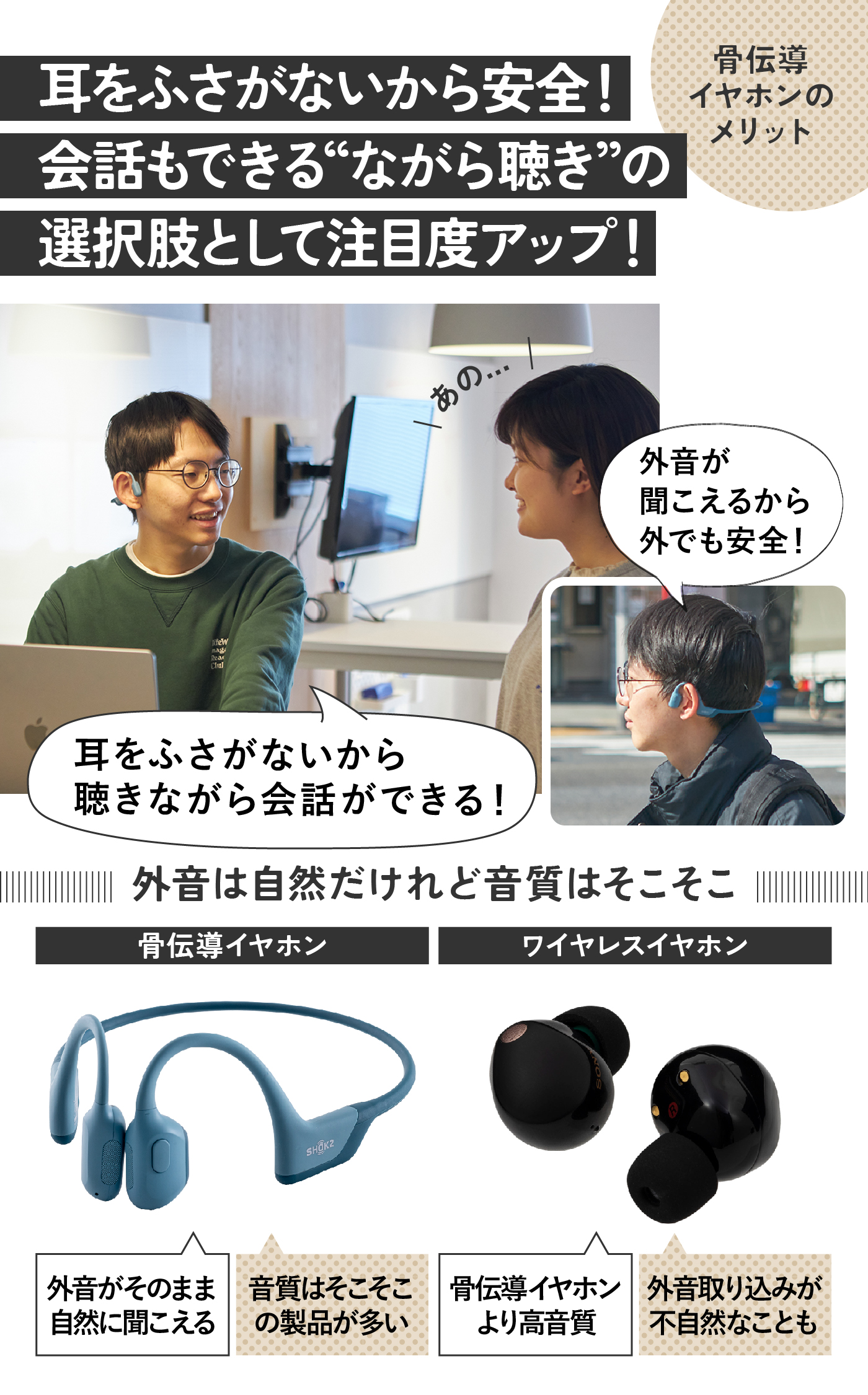 SHOKZ 骨伝導イヤホン ブラック 数回使用 数回使用】AFTERSHOKZ