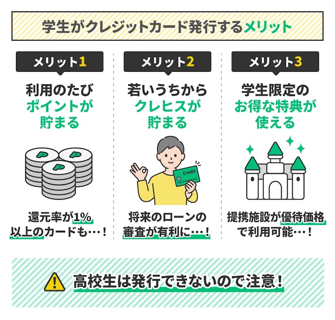学生のうちにクレジットカードを作るメリットとは?