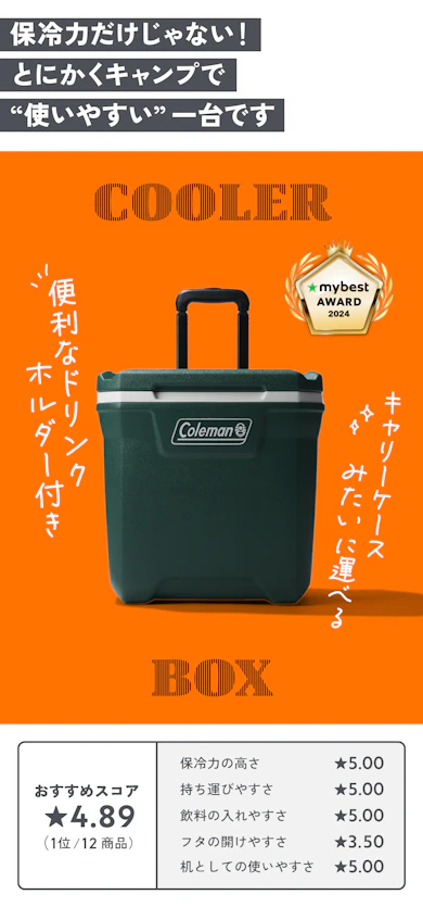 【アウトドア部門 最優秀賞】Coleman「 エクストリームホイールクーラー/2000037234」(9,900円)