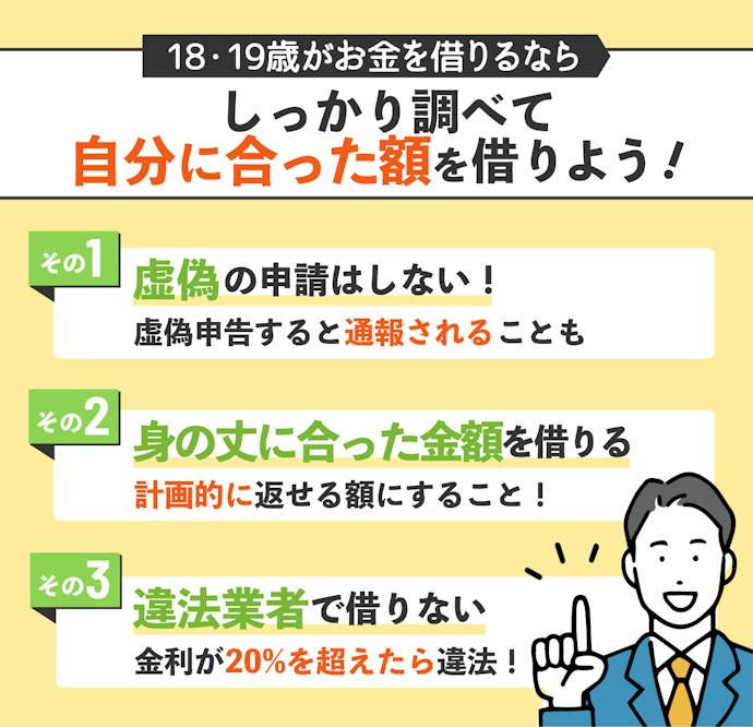 18歳・19歳がお金を借りるときに気をつけること