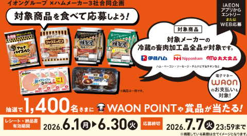 対象店舗で条件を満たして応募するとポイントや電気圧力鍋が当たる