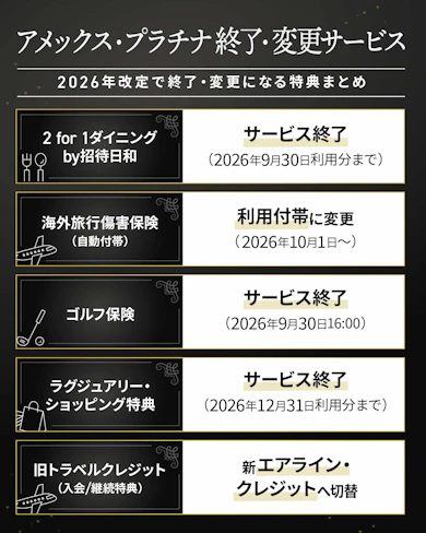既存会員は要注意!終了・改定されるサービスまとめ