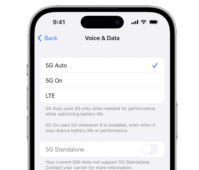 iPhoneで5Gを利用する方法
