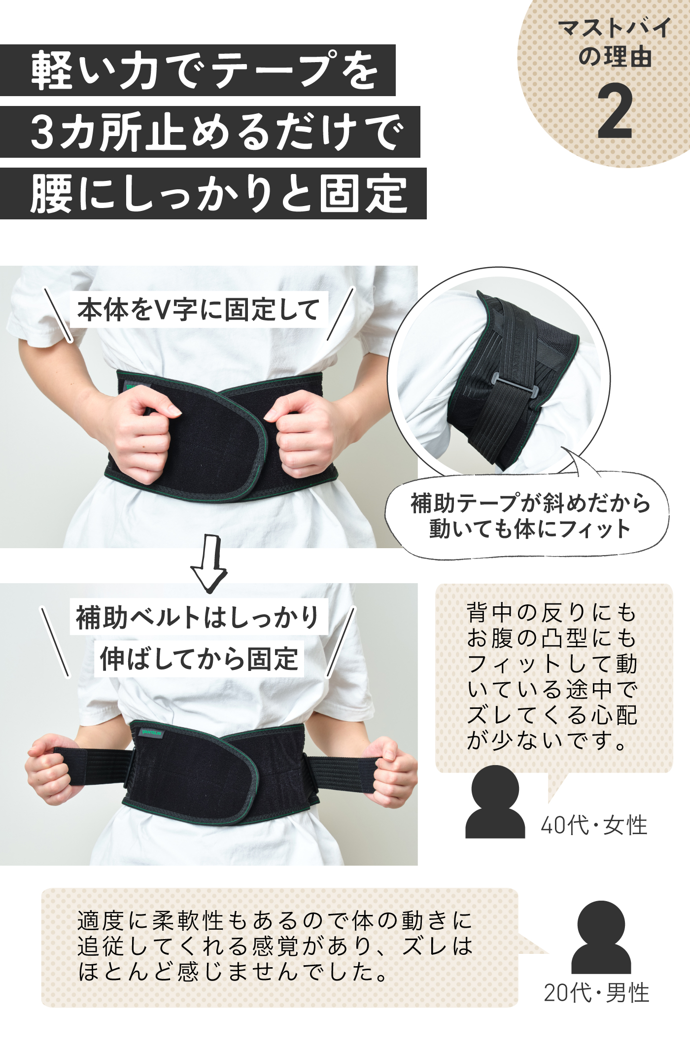 お仕事中の腰には「バンテリン」一択！ちゃんと支えてくれるのに