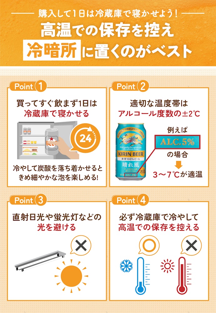 ビールをよりおいしく飲むコツは?