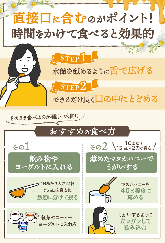 MGOの抗菌作用を高めるためのマヌカハニーの効果的な食べ方は?