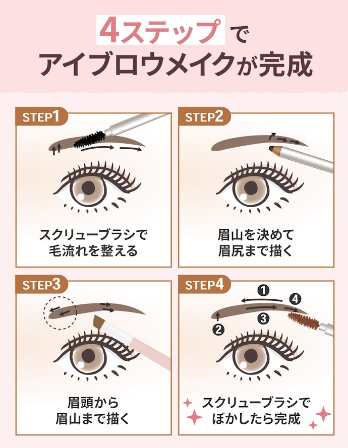アイブロウペンシルを使った眉毛の描き方をプロのメイクアップアーティストが伝授!