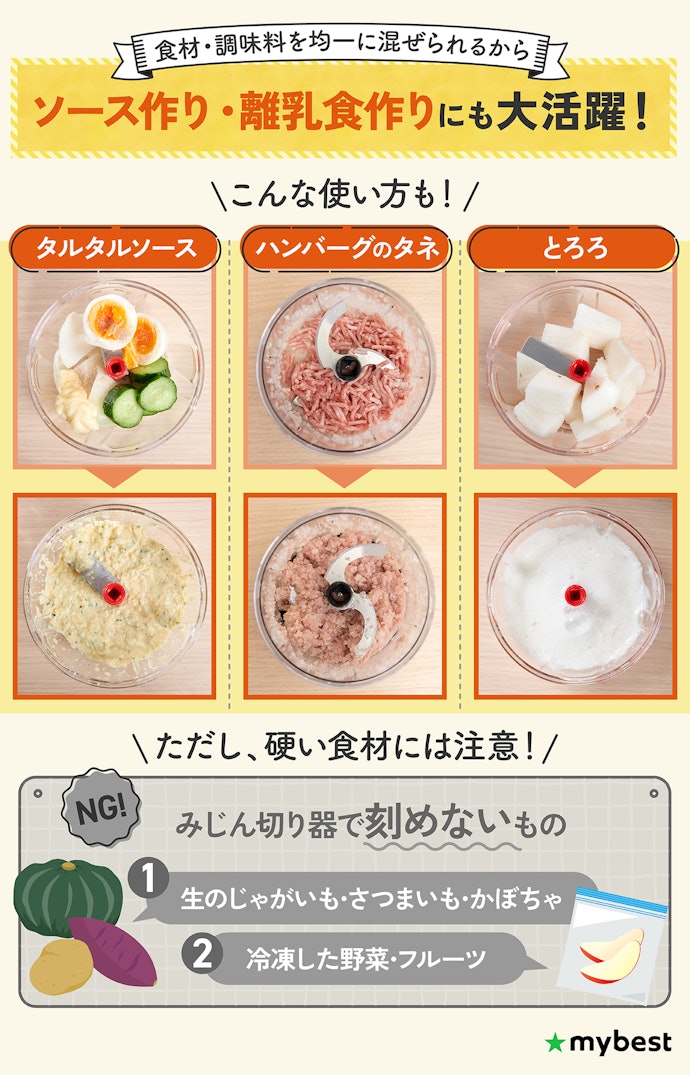みじん切り器は離乳食作りにも使える?みじん切り以外の活用法は?