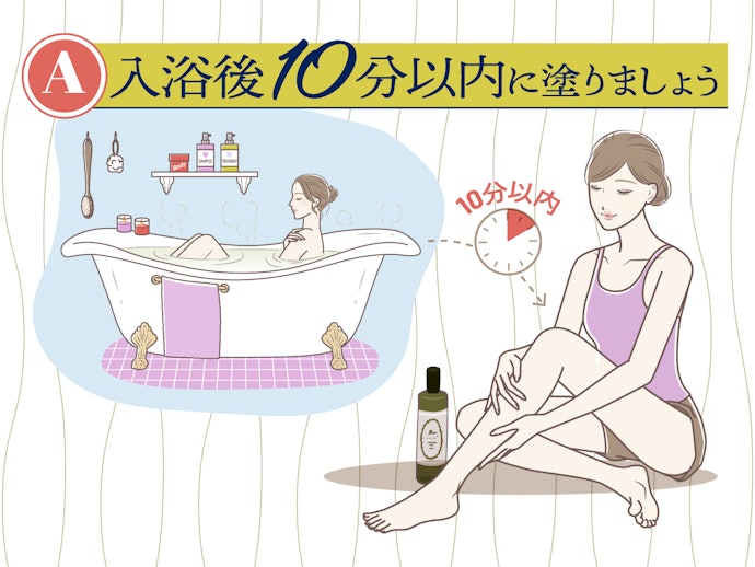 Q. ボディオイルを塗るベストなタイミングは?