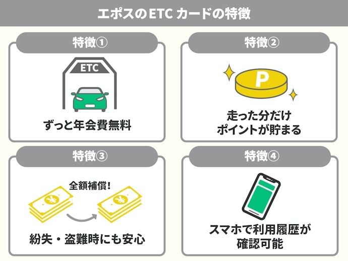 エポスカードでETCカードや家族カードは発行できる?