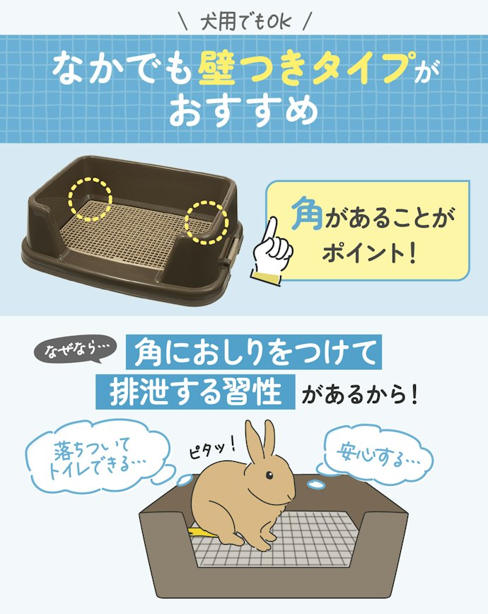 ウサギにも犬用トイレトレーは使えるの?