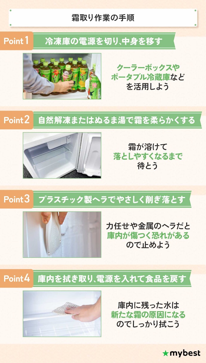 霜取りってどのくらいの頻度で必要?どうやって取ればいいの?