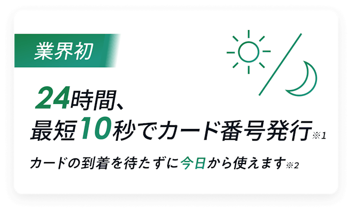 クレジットカードは即日発行できる?