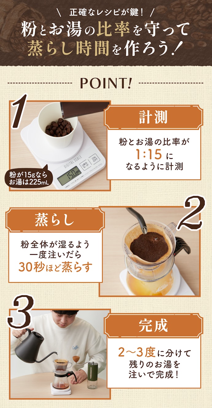 バリスタが解説!挽きたてコーヒーがよりおいしくなる淹れ方