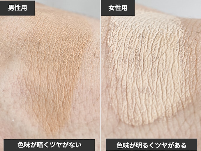女性用ファンデーションと男性用ファンデーションの違いは?
