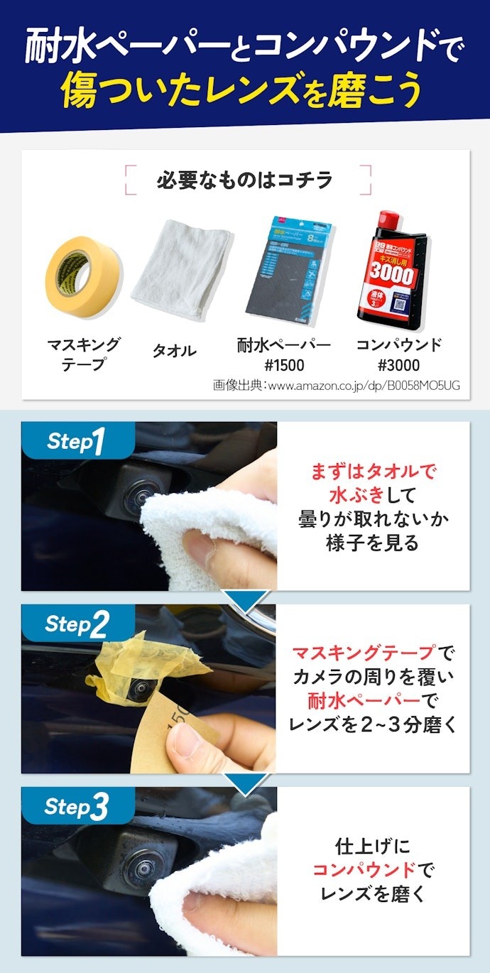 バックカメラのレンズが曇ったときの対処法は?