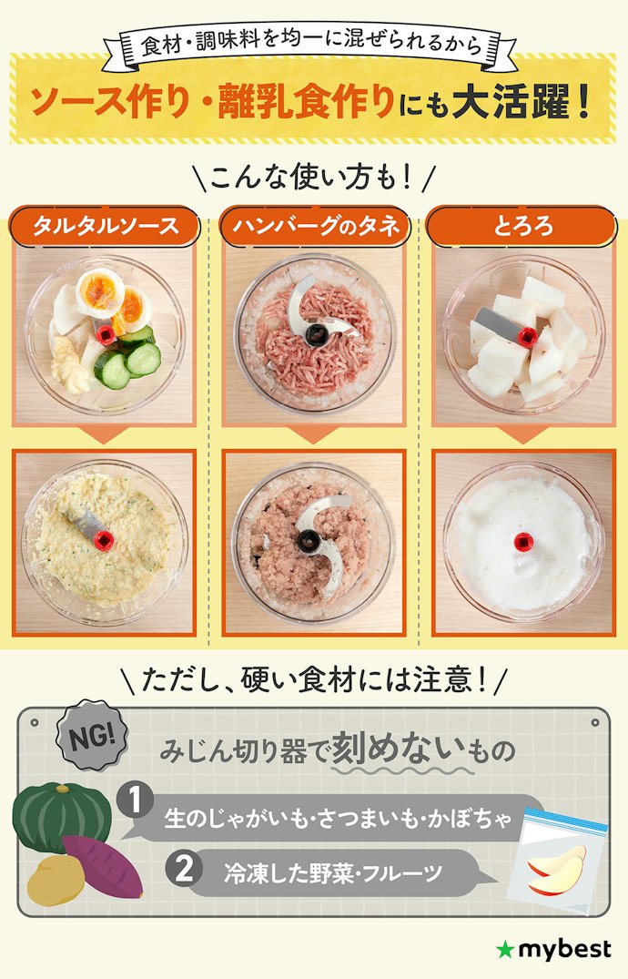 みじん切り器は離乳食作りにも使える?みじん切り以外の活用法は?
