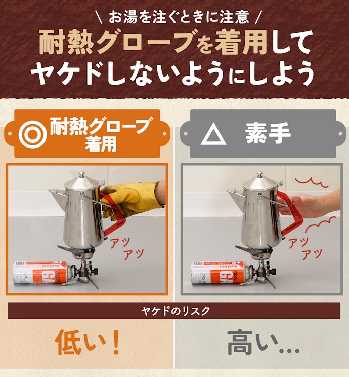 ケトルを使うときに気をつけることは?