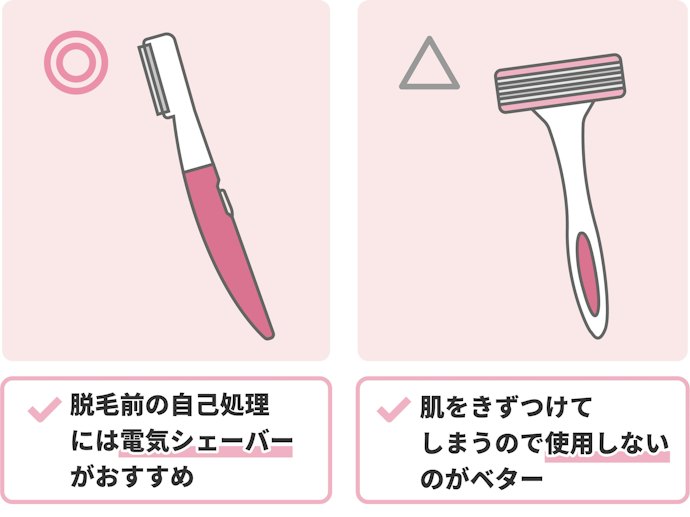 脱毛前の自己処理の方法は?