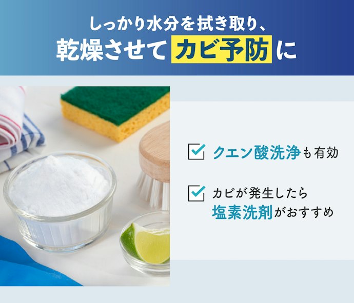 カビを発生させない掃除方法は?