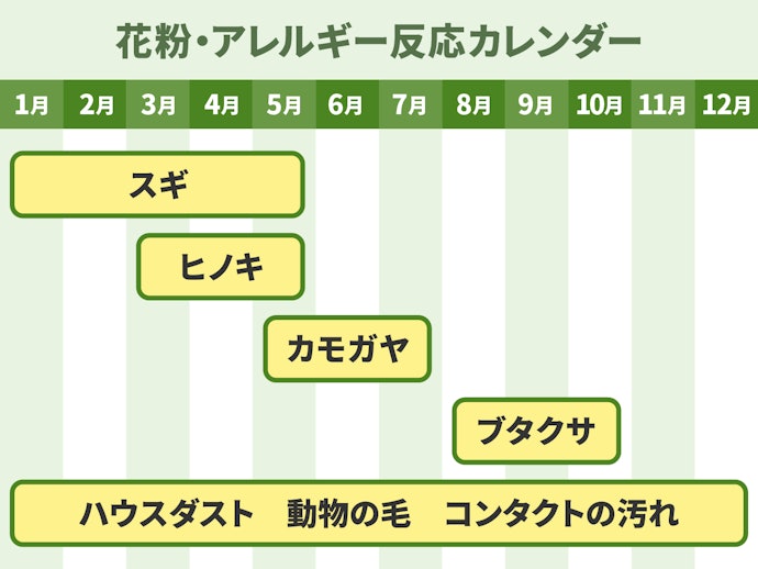 花粉症のピークはいつ?