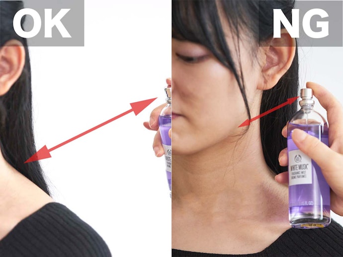 ボディミストの使い方とつける場所は?