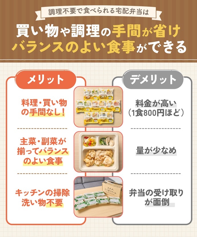 宅配弁当・宅食サービスとは?メリット・デメリットは何?
