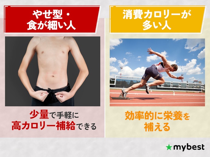 ウエイトゲイナーはどんな人におすすめ?