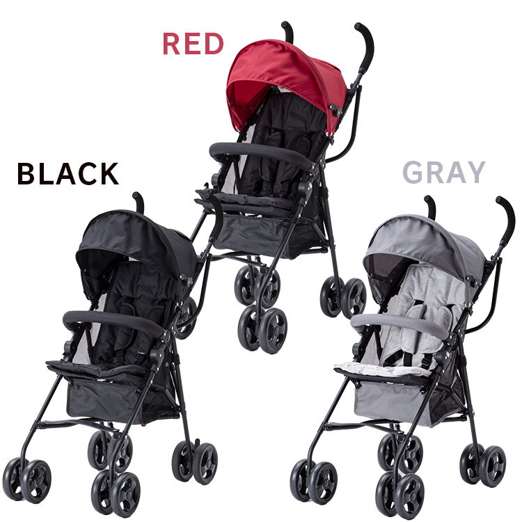 Sybexコンパクト折りたたみバギー グレー サイベックス ベビーカー 折りたたみ コンパクト 軽量 B型 【正規品2年