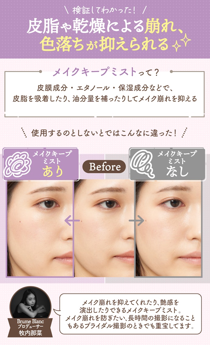 メイクキープミストって本当に効果があるの?