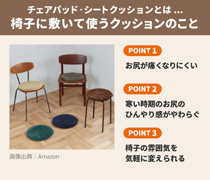 チェアパッド・シートクッションとは?