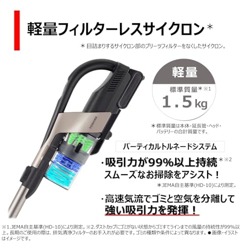 吸引力と手入れのしやすさが特徴。東芝の掃除機の魅力は?