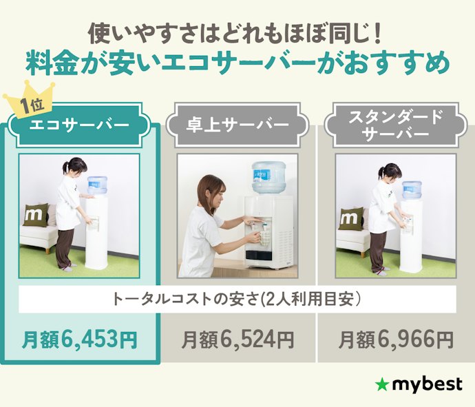 【結論】アルピナウォーターシリーズはあまり差がない!料金が安いエコサーバーがおすすめ