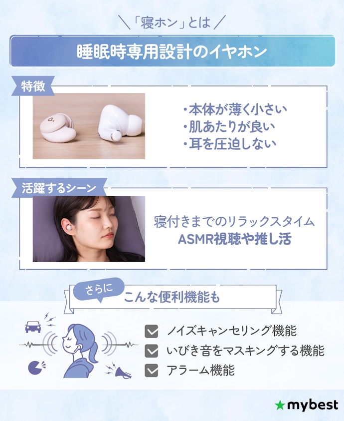 寝ながら使う専用イヤホン、“寝ホン”ってどんなもの?