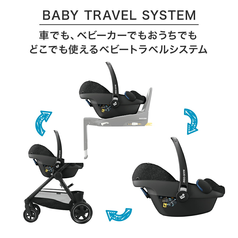 サイベックス　チャイルドシート　トラベルシステム トラベルシステムって？》サイベックスのベビーカーに合わせて使いたい