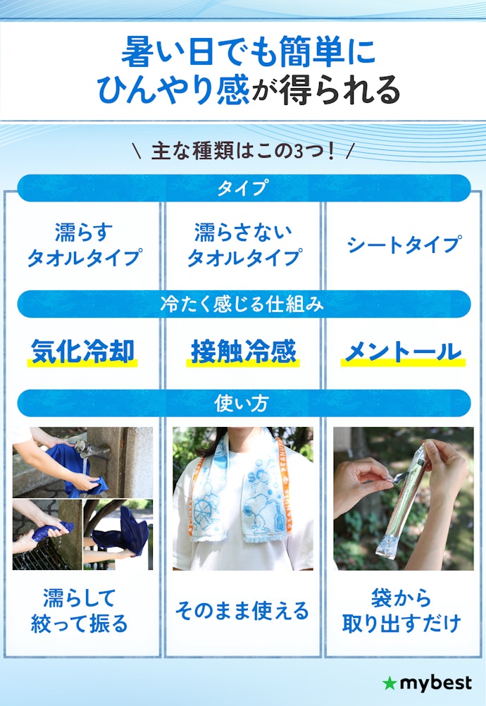 冷感タオルとは?どんな効果がある?