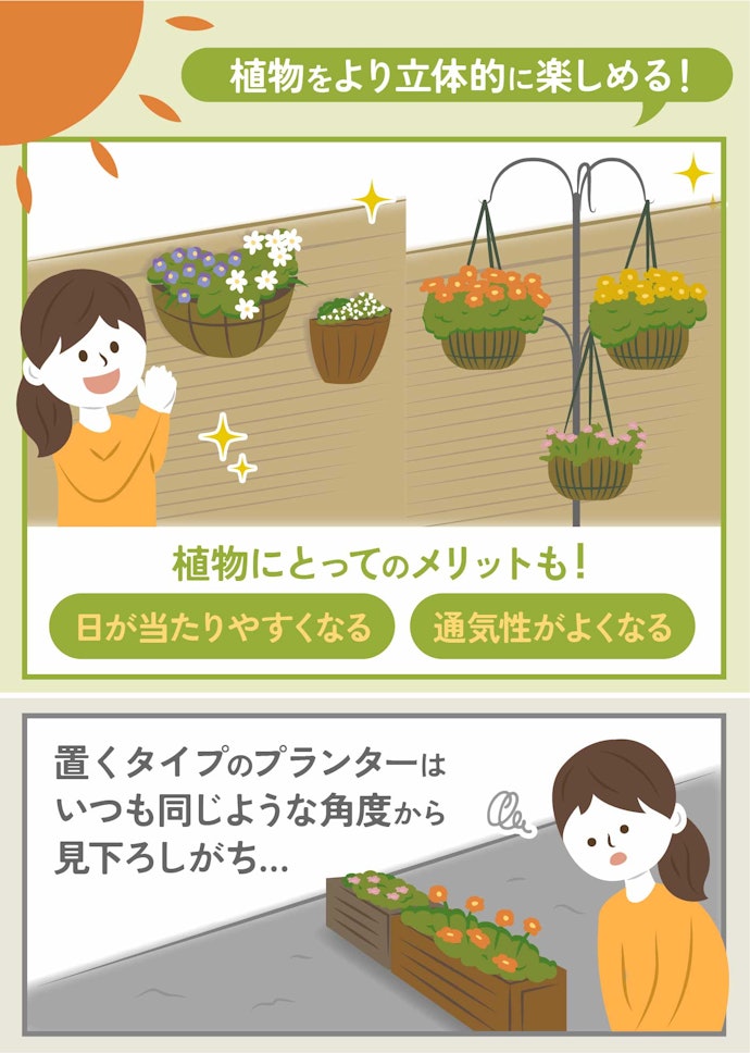 ハンギングプランターの魅力とは?