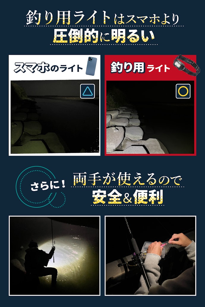 釣り用ライトは必要?メリットを解説