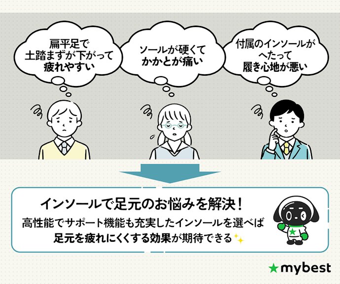 インソールにはどんな効果がある?疲れにくくなる?