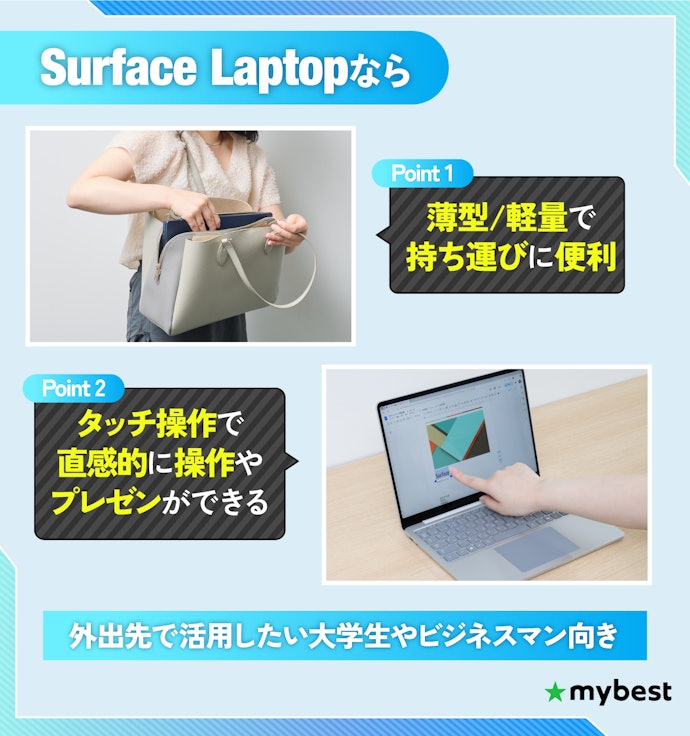 Surface Laptopシリーズってどんな人に向いてる?