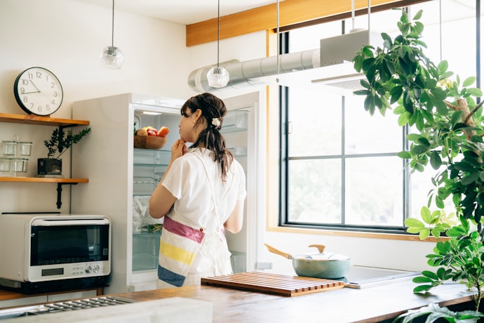 背が低い冷蔵庫でも十分収納できる?