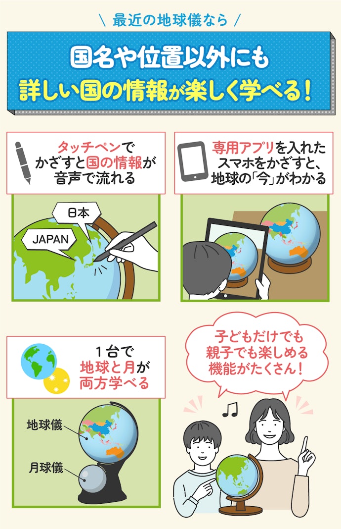 ただの置き物じゃない!最近の地球儀はどう違う?