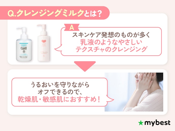 クレンジングミルクはどんな人におすすめ?